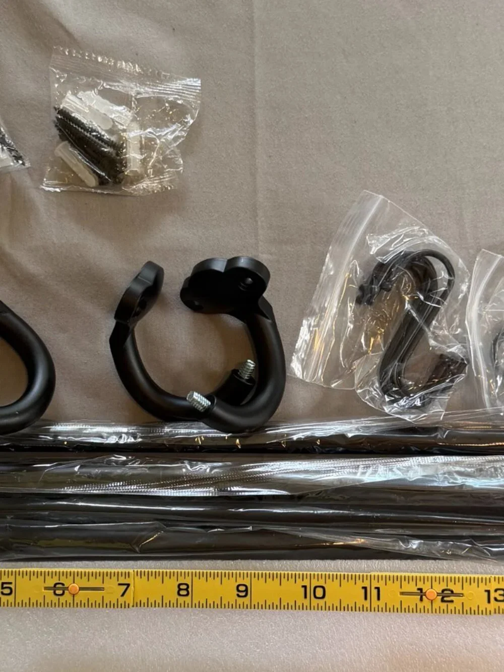 Mogaath Wrap Around Blackout Curtain Rods Set of 2 16